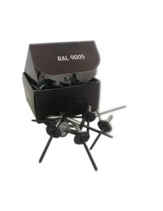 Set x 50 bucati Nituri pop negre cap lat vopsite electrostatic RAL 9005-Jet Black 4.8x16x16mm 2