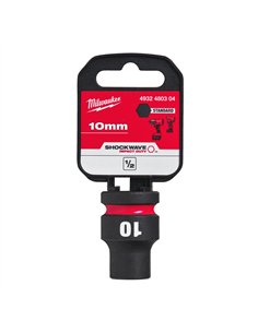 Chei tubulare de impact SHOCKWAVE IMPACT DUTY - Milwaukee - 10 mm 1/2 inch impact socket STD - 1 buc - cod 4932480304 2