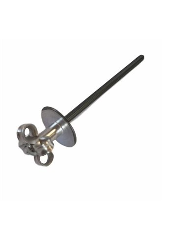 Set x 50 bucati Nituri tip ancora vopsite electrostatic RAL 9005 - Jet Black dim. 4.8x24x14mm