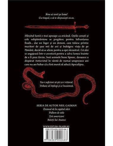 SEMNE BUNE  (Terry Pratchett si Neil Gaiman) - Neil Gaiman, Terry Pratchett | Editura Paladin