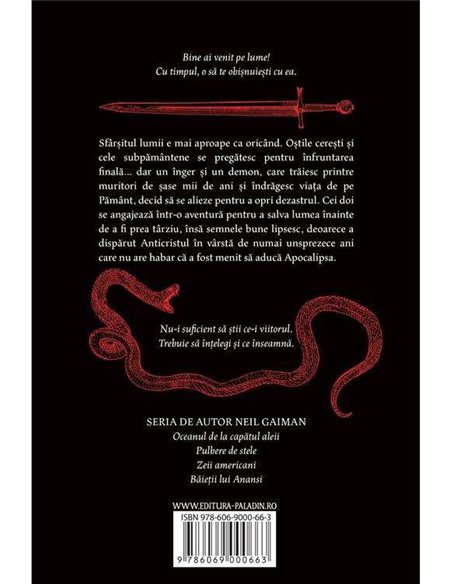 SEMNE BUNE  (Terry Pratchett si Neil Gaiman) - Neil Gaiman, Terry Pratchett | Editura Paladin