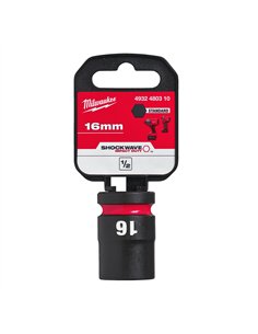 Chei tubulare de impact SHOCKWAVE IMPACT DUTY - Milwaukee - 16 mm 1/2 inch impact socket STD - 1 buc - cod 4932480310 2