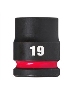 Chei tubulare de impact SHOCKWAVE IMPACT DUTY - Milwaukee - 19 mm 1/2 inch impact socket STD - 1 buc - cod 4932480313