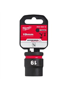 Chei tubulare de impact SHOCKWAVE IMPACT DUTY - Milwaukee - 19 mm 1/2 inch impact socket STD - 1 buc - cod 4932480313 2