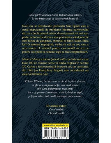 Soimul maltez - Dashiell Hammett | Paladin [necartonata]