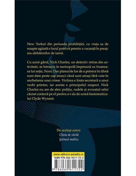 Omul umbra - Dashiell Hammett | Paladin [necartonata]