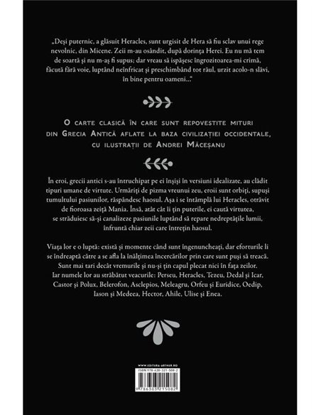 Legendele Olimpului: Eroii - Alexandru Mitru | Arthur [cartonata] editie ilustrata