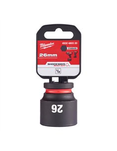 Chei tubulare de impact SHOCKWAVE IMPACT DUTY - Milwaukee - 26 mm 1/2 inch impact socket STD - 1 buc - cod 4932480320 2