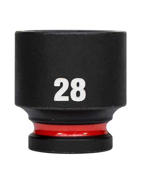 Chei tubulare de impact SHOCKWAVE IMPACT DUTY - Milwaukee - 28 mm 1/2 inch impact socket STD - 1 buc - cod 4932480322