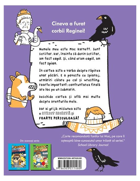 Mac B.: Micul spion (3): Un meci strict secret - Mac Barnett | Arthur [cartonata]