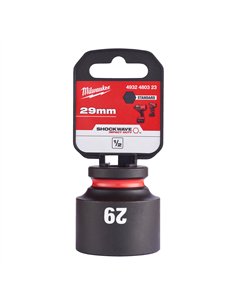Chei tubulare de impact SHOCKWAVE IMPACT DUTY - Milwaukee - 29 mm 1/2 inch impact socket STD - 1 buc - cod 4932480323 2