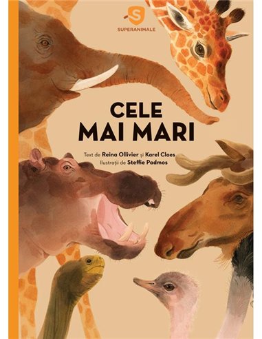 Superanimale 1. Cele mai mari - Reina Ollivier si Karel Claes | Vlad si Cartea cu Genius [cartonata]