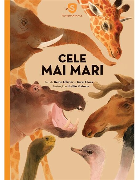 Superanimale 1. Cele mai mari - Reina Ollivier si Karel Claes | Vlad si Cartea cu Genius [cartonata]