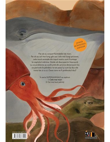 Superanimale 1. Cele mai mari - Reina Ollivier si Karel Claes | Vlad si Cartea cu Genius [cartonata]