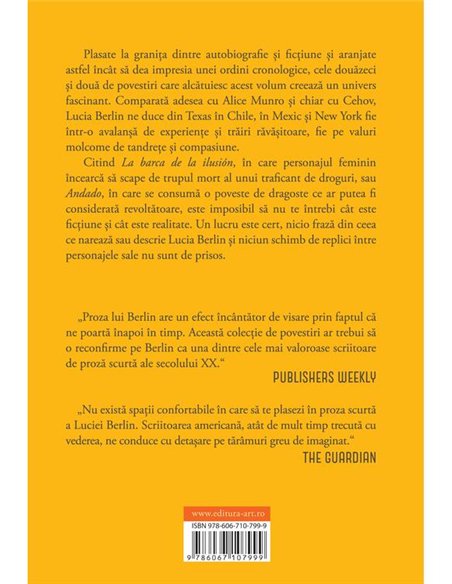 O seara in Paradis - Lucia Berlin | Editura Art [necartonata]