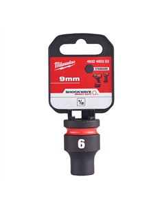 Chei tubulare de impact SHOCKWAVE IMPACT DUTY - Milwaukee - 9 mm 1/2 inch impact socket STD - 1 buc - cod 4932480303 2
