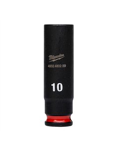Chei tubulare de impact SHOCKWAVE IMPACT DUTY - Milwaukee - 10 mm 1/4 inch impact socket deep - 1 buc - cod 4932480259