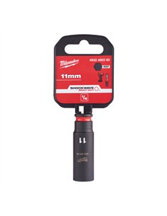 Chei tubulare de impact SHOCKWAVE IMPACT DUTY - Milwaukee - 11 mm 1/4 inch impact socket deep - 1 buc - cod 4932480260 2