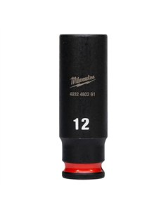 Chei tubulare de impact SHOCKWAVE IMPACT DUTY - Milwaukee - 12 mm 1/4 inch impact socket deep - 1 buc - cod 4932480261