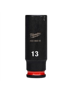 Chei tubulare de impact SHOCKWAVE IMPACT DUTY - Milwaukee - 13 mm 1/4 inch impact socket deep - 1 buc - cod 4932480262