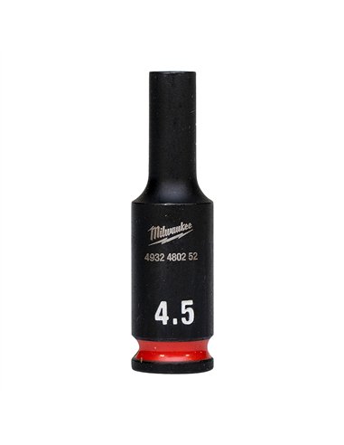 Chei tubulare de impact SHOCKWAVE IMPACT DUTY - Milwaukee - 4.5 mm 1/4 inch impact socket deep - 1 buc - cod 4932480252