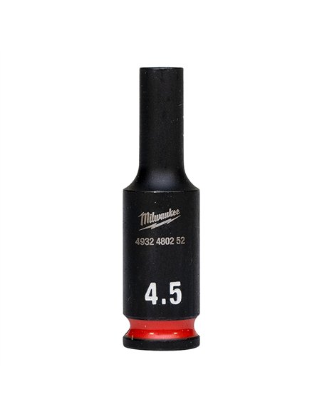 Chei tubulare de impact SHOCKWAVE IMPACT DUTY - Milwaukee - 4.5 mm 1/4 inch impact socket deep - 1 buc - cod 4932480252