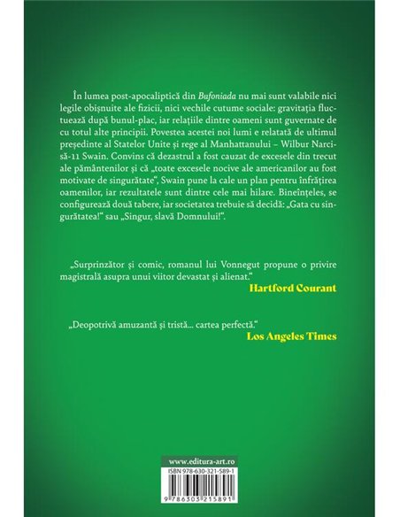 Bufoniada - Kurt Vonnegut | Editura Art [necartonata]