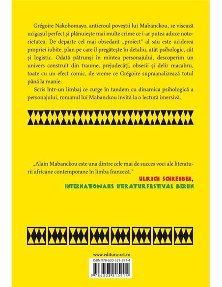 African Psycho - Alain Mabanckou | Editura Art [necartonata]