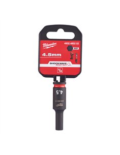 Chei tubulare de impact SHOCKWAVE IMPACT DUTY - Milwaukee - 4.5 mm 1/4 inch impact socket deep - 1 buc - cod 4932480252 2