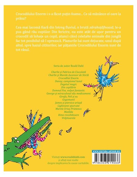 Crocodilul Enorm - Roald Dahl | Arthur [cartonata] format mic