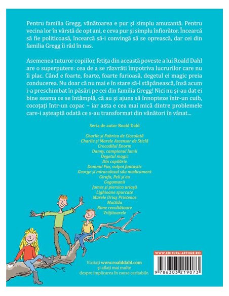 Degetul magic - Roald Dahl | Arthur [cartonata] format mic