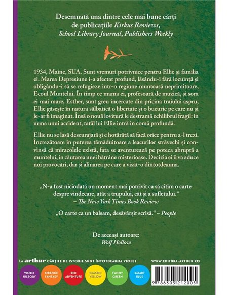 Ecoul muntelui - Lauren Wolk | Arthur [cartonata]