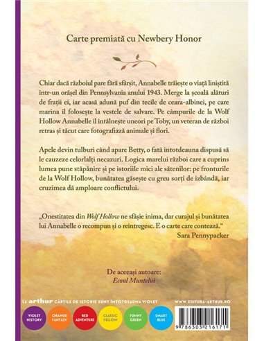 Wolf Hollow - Lauren Wolk | Arthur [necartonata]