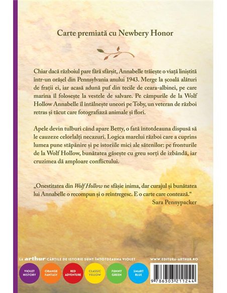 Wolf Hollow - Lauren Wolk | Arthur [necartonata]