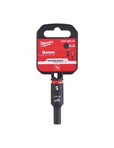 Chei tubulare de impact SHOCKWAVE IMPACT DUTY - Milwaukee - 5 mm 1/4 inch impact socket deep - 1 buc - cod 4932480253 2