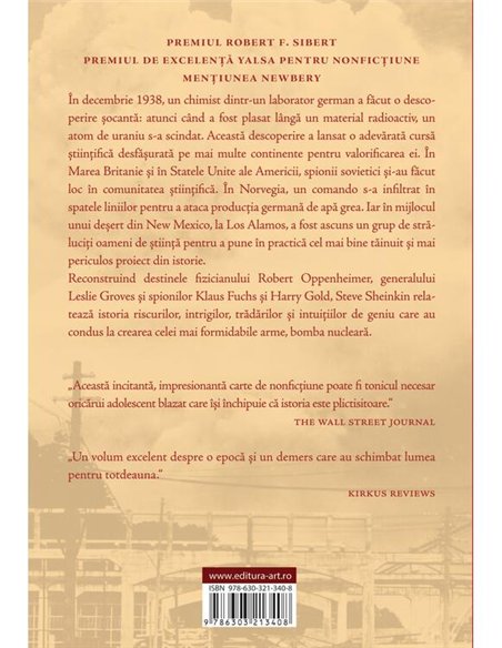 Bomba atomica - Steve Sheinkin | Editura Art [necartonata]