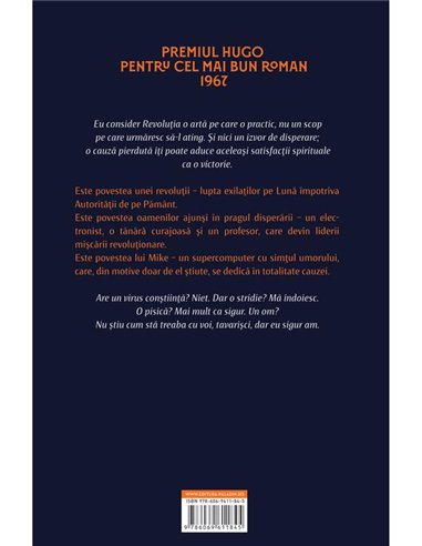 Luna e o doamna rea - Robert A. Heinlein | Paladin [cartonata]