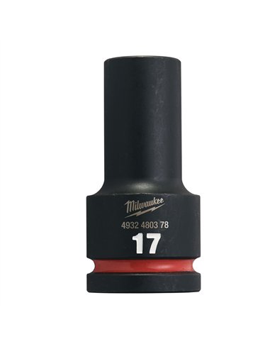 Chei tubulare de impact SHOCKWAVE IMPACT DUTY - Milwaukee - 17 mm 3/4 inch impact socket deep - 1 buc - cod 4932480378