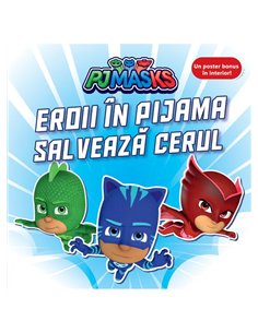 PJMASKS: Eroii in Pijama salveaza cerul - | Vlad si Cartea cu Genius [cartonata]