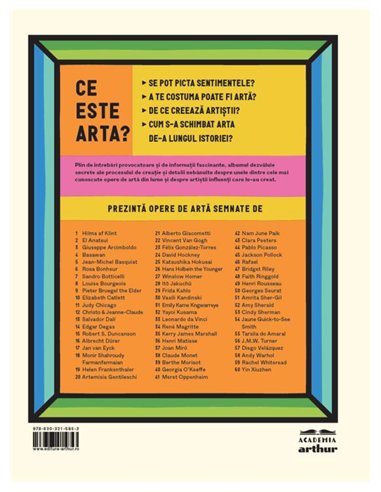 Arta pe intelesul copiilor (Editia integrala si revizuita) - Amanda Renshaw | Arthur [cartonata]