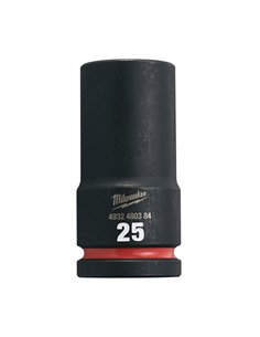 Chei tubulare de impact SHOCKWAVE IMPACT DUTY - Milwaukee - 25 mm 3/4 inch impact socket deep - 1 buc - cod 4932480384