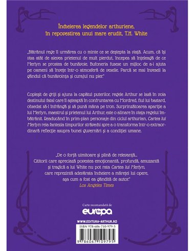 Cartea lui Merlyn - T.H.White | Arthur [cartonata]