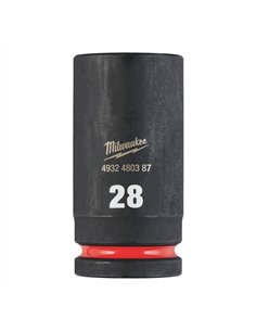 Chei tubulare de impact SHOCKWAVE IMPACT DUTY - Milwaukee - 28 mm 3/4 inch impact socket deep - 1 buc - cod 4932480387