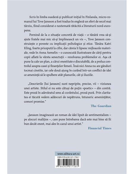 Escroaca onesta - Tove Jansson | Editura Art [necartonata]