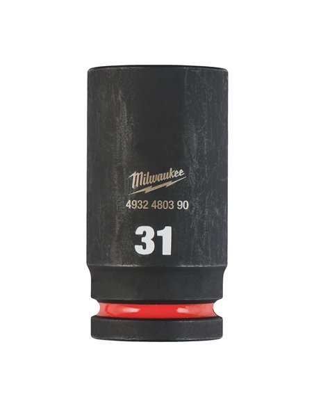 Chei tubulare de impact SHOCKWAVE IMPACT DUTY - Milwaukee - 31 mm 3/4 inch impact socket deep - 1 buc - cod 4932480390