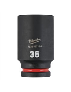 Chei tubulare de impact SHOCKWAVE IMPACT DUTY - Milwaukee - 36 mm 3/4 inch impact socket deep - 1 buc - cod 4932480395