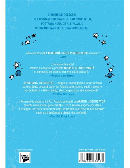 Minunea. Editie ilustrata - R.J. Palacio | Arthur [cartonata]