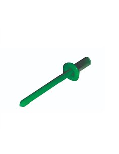 Set x 50 bucati Pop Nituri verzi cap lat vopsite electrostatic RAL 6024-Traffic Green 4.8x12x9mm, verde 2