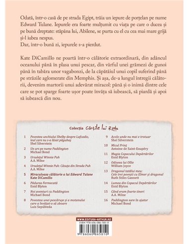 Miraculoasa calatorie a lui Edward Tulane - Kate DiCamillo | Arthur [cartonata]