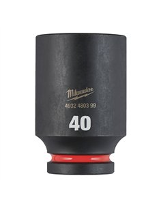 Chei tubulare de impact SHOCKWAVE IMPACT DUTY - Milwaukee - 40 mm 3/4 inch impact socket deep - 1 buc - cod 4932480399